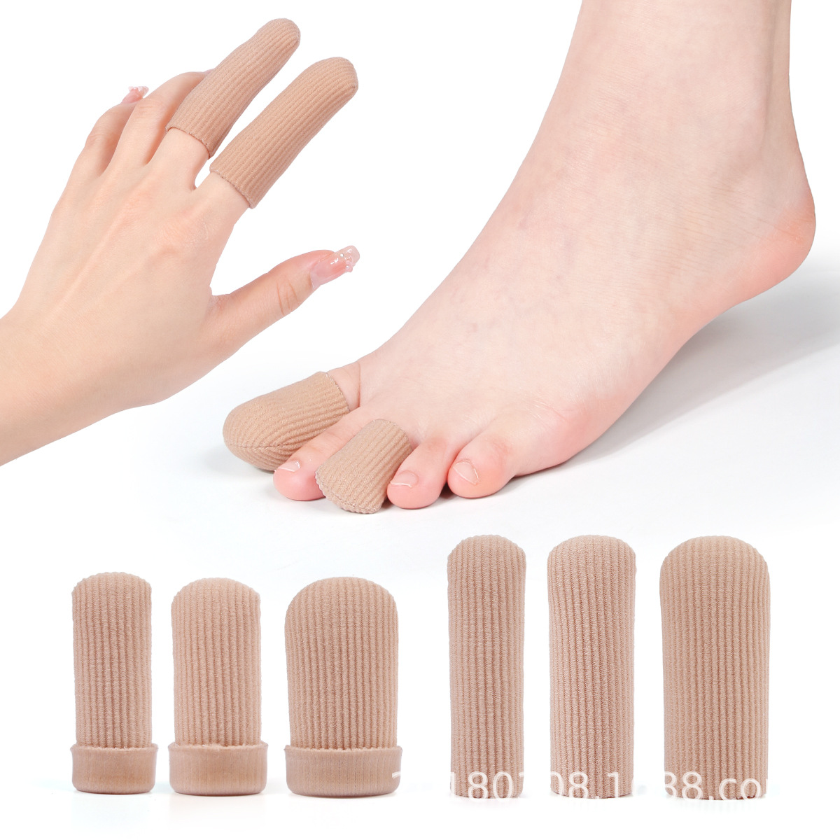 Nylon Toe Set Finger Toe Splitter Fiber Silicone Corns Separator Anti-wear Bandage Overlap Toe Protective Cover