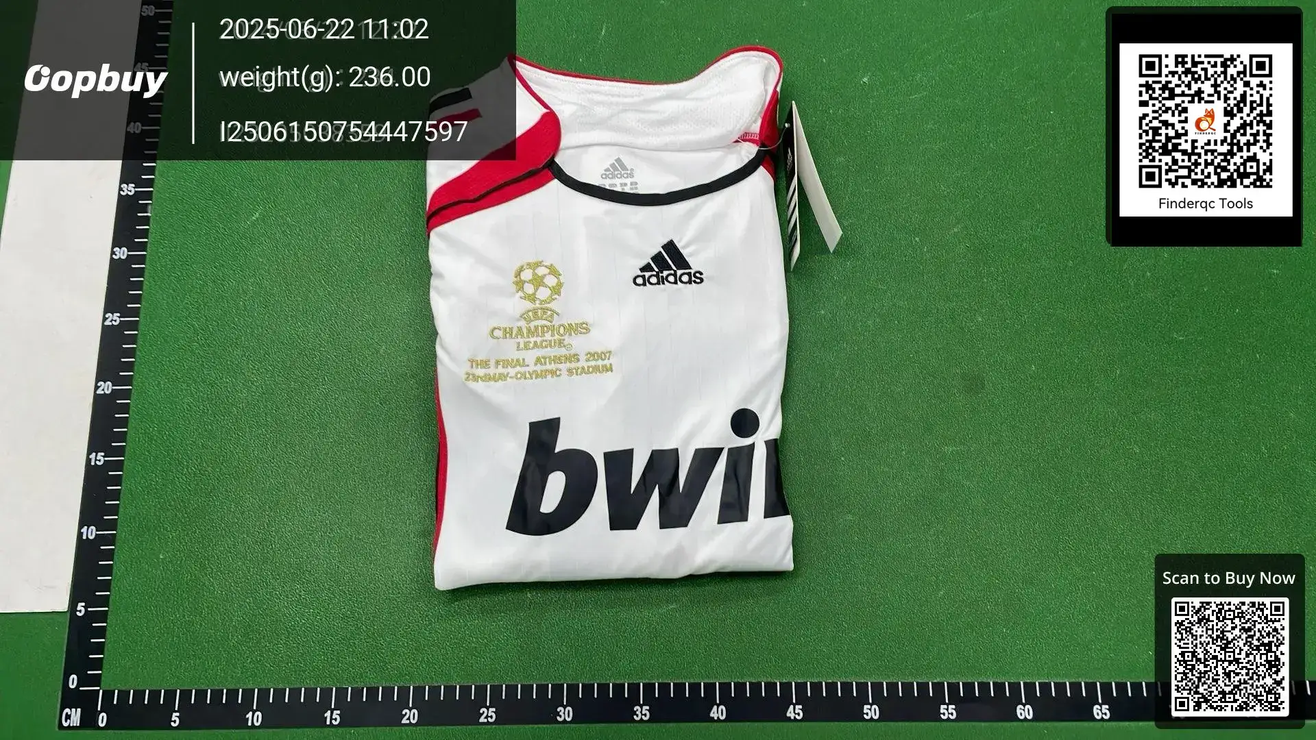 0607 Retro AC Milan Jersey Champions League Final Edition No.22 Kaka Away Short Long Sleeve AC Football Suit Inzaghi