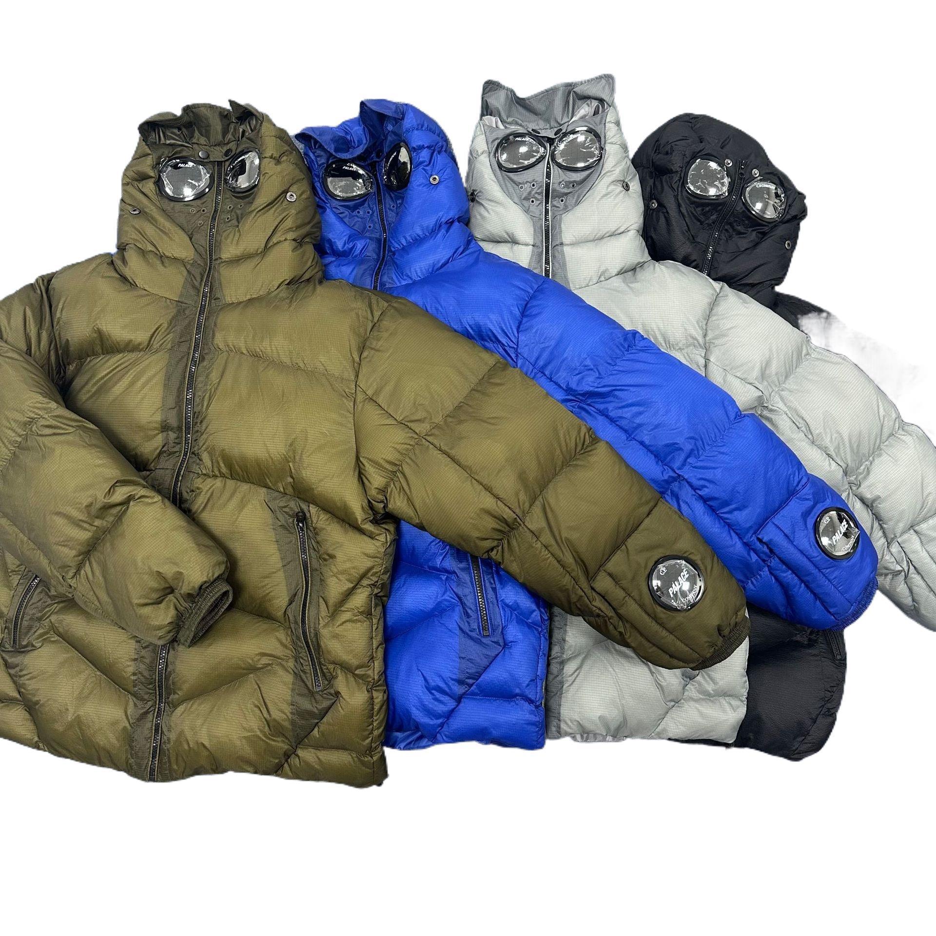 Cross-Border Cp Company Winter Thickeneded Warm Cotton Glasses Palace Joint Street Trendy Hooded Jacket