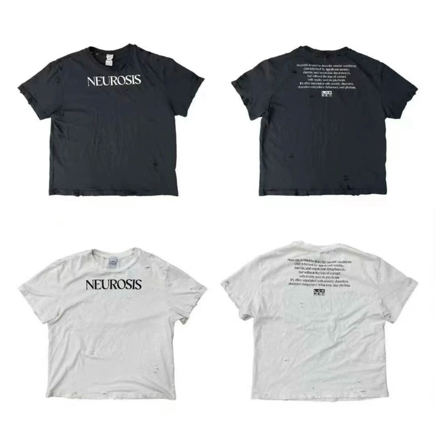 17STU Protocol index act Wang Yiheng's same style knife cutting damage old slogan short sleeved T-shirt trend