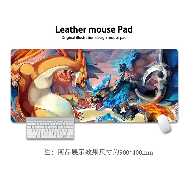 Pikachu Mouse Pad Super Big Baokemeng Cartoon Cute Male and Female Cartoon Secondary Computer Keyboard Desk Pad