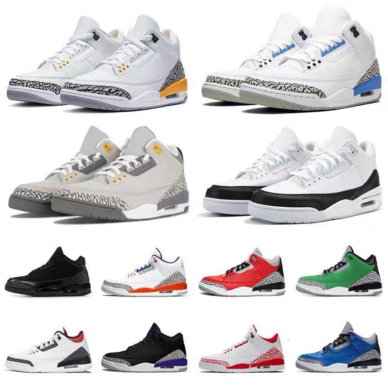 Wholesale Putian shoes for men and women AJ Rattan 3 original Hao North card blue Nix racing blue flame bird Joe 3 sneakers
