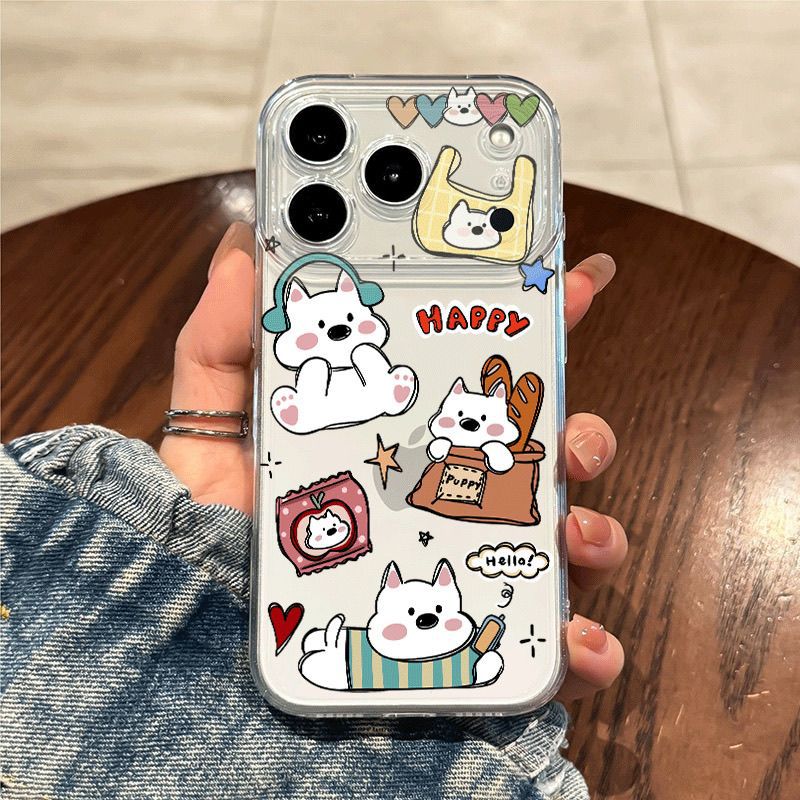Star West Highland Is Suitable for Apple 16 15 14 17Promax Transparent 11 Mobile Phone Case 7/8Plus Soft Case