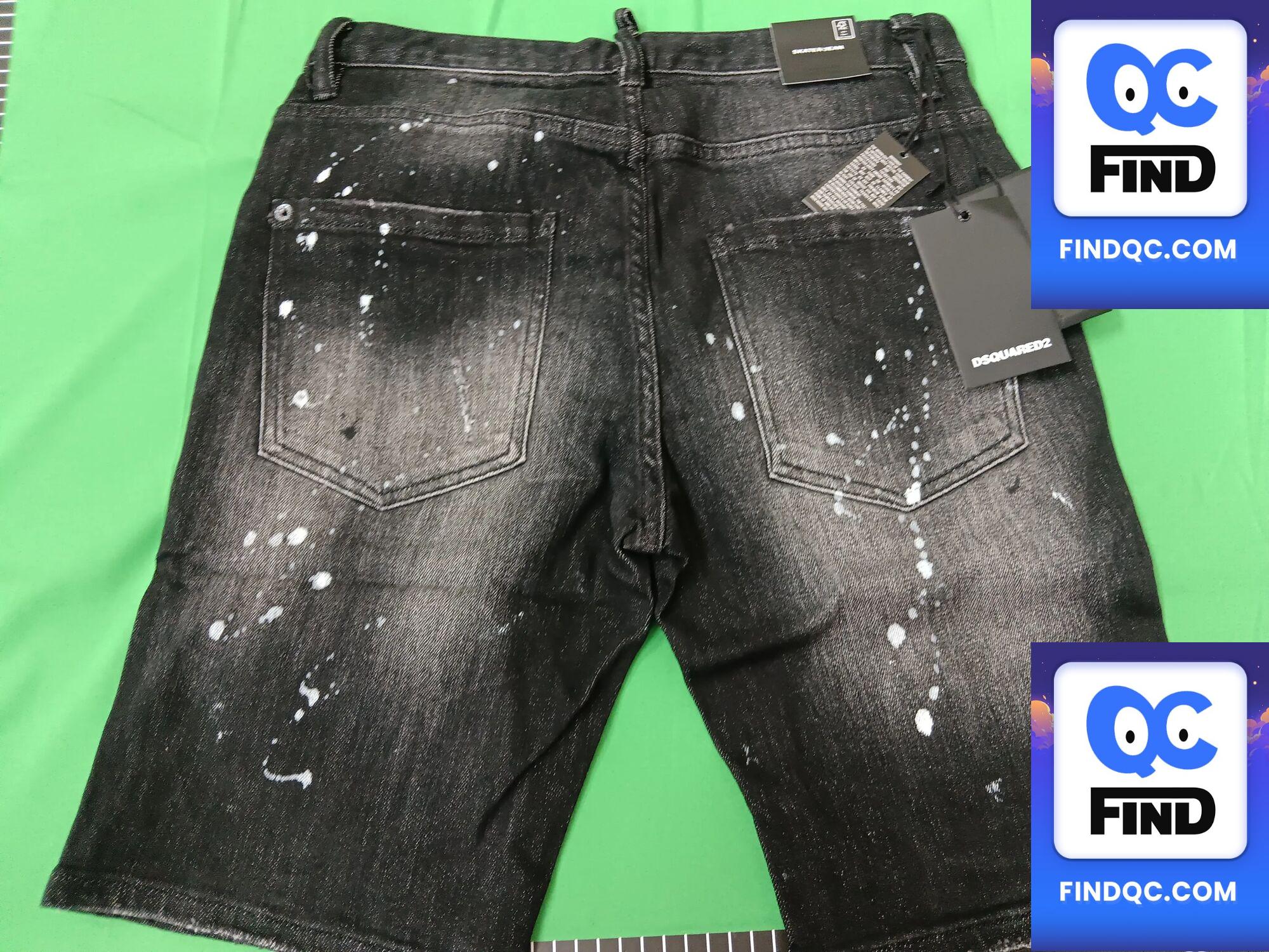 D38-1 Denim shorts Dquadratic tide brand jeans European and American cross-border men's ripped pants Denim pants — QC-foto 2