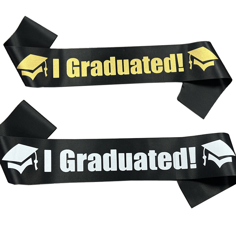 New Fashion I Graduated Graduation Party Belt Etiquette Belt Batch Men and Women Holiday Belt Graduation Gift