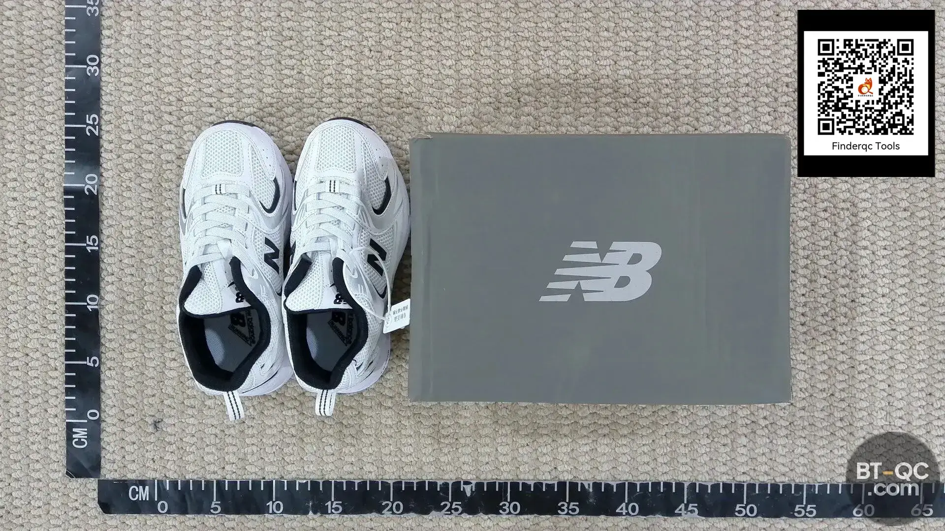 New Balance 530 White Black Sneakers