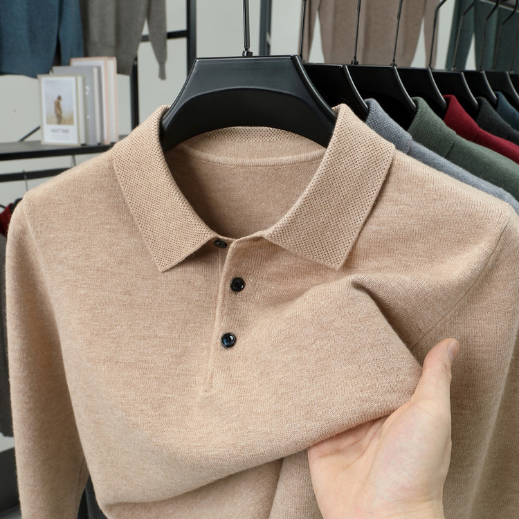 2025 Long-Sleeve T-Shirt for Men, Autumn Trendy Fashion Casual Versatile Loose Crew Neck Sweatshirt, Trendy Brand Men's Clothing