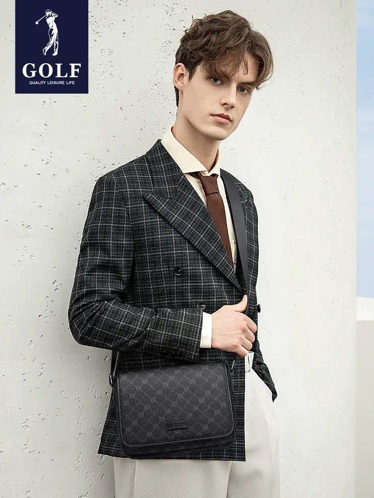 Golf Men Shoulder Bag 2025 New Arrival Presbyopic Trendy Crossbody Bag Fashion Large Capacity Business Casual Shoulder Bag