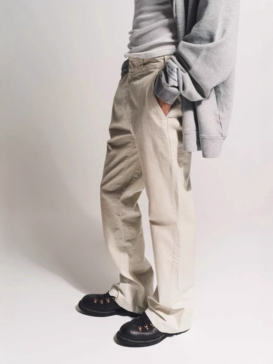 Gallery Dept New Dirty Style Mud-Dyed Distressed Washed Off-White Spliced ​​Bootcut Jeans for Beautiful Trendy Men