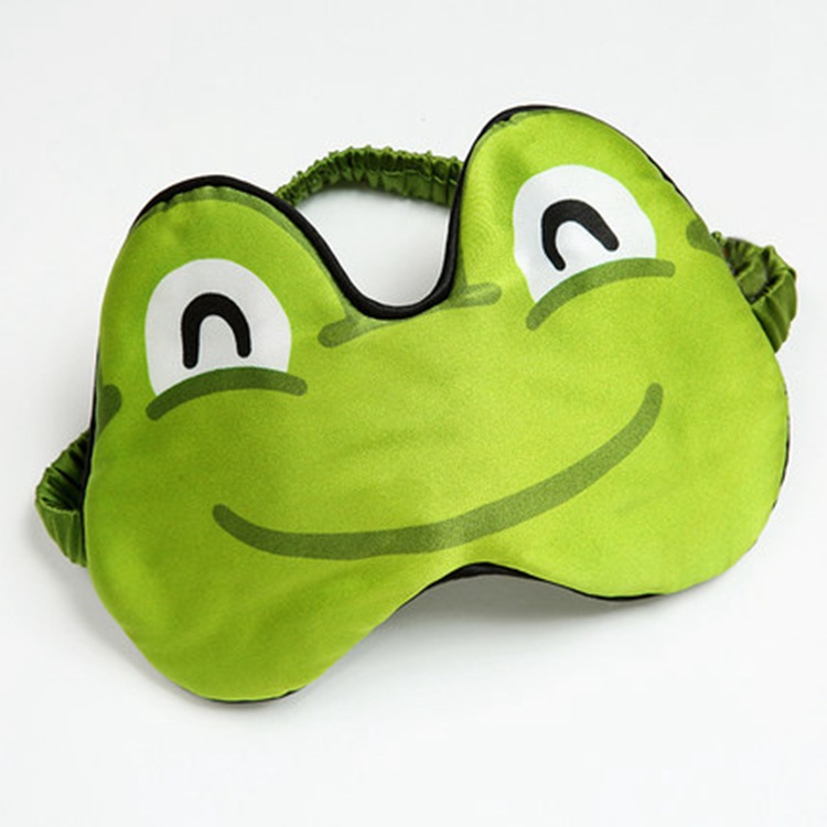 Online celebrity silk eye mask creative cute special cartoon animal 100 mulberry silk comfortable eye mask factory wholesale