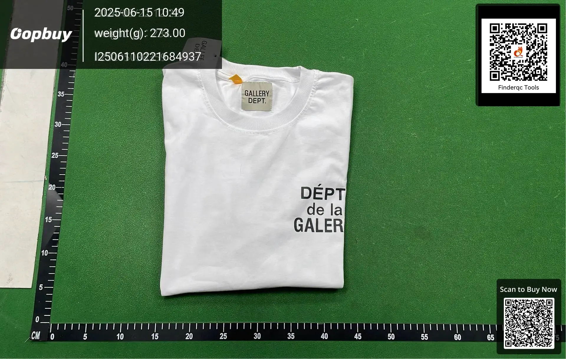 Gallery Dept Dept de la Galer T-Shirt White