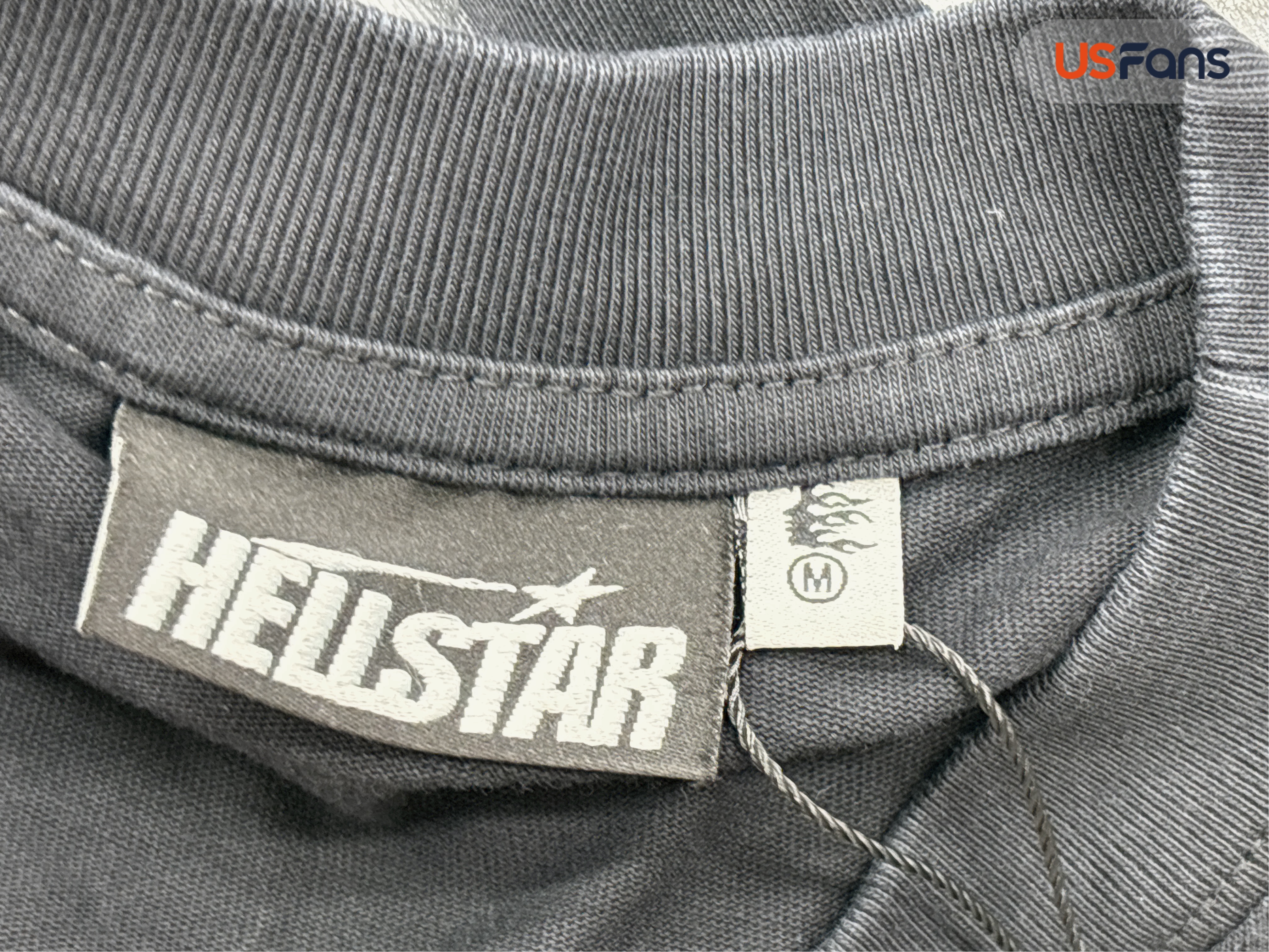 Hellstar Hellstar Washed Retro American Fashion Printed Short-Sleeved T-Shirt QC