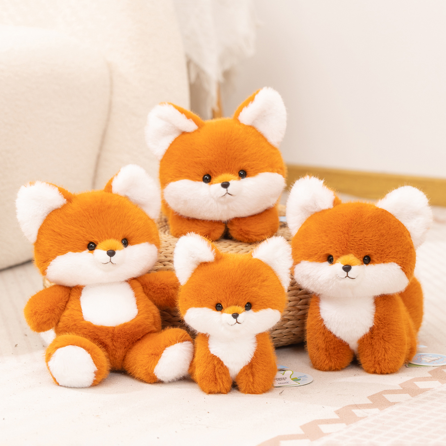 Cute Fox Plush Toy, Adorable Fox Doll, Stuffed Animal Pillow, Birthday Gift