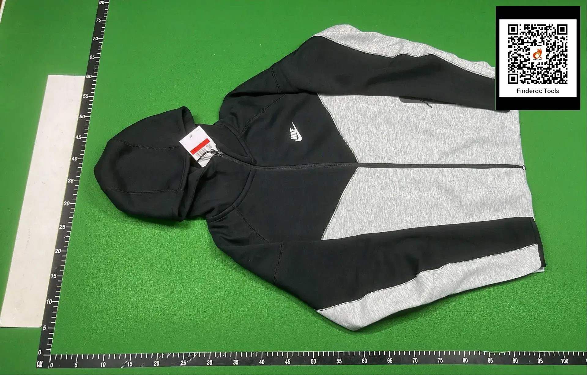 Sports suit Air Layer Cotton Sports suit Men's Long Sleeve Hooded Colorblock Jacket Adhesive Zipper Sweatpants