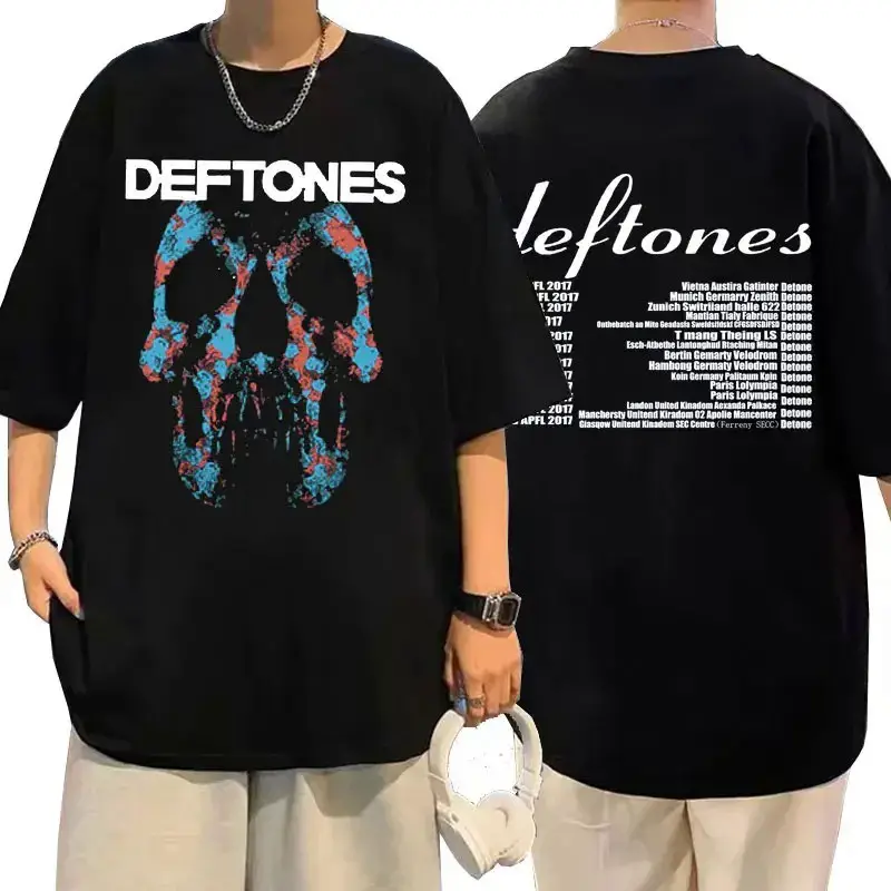 [European Size Cotton T] Deftones Girl Eyes Print 100% Cotton T Shirts