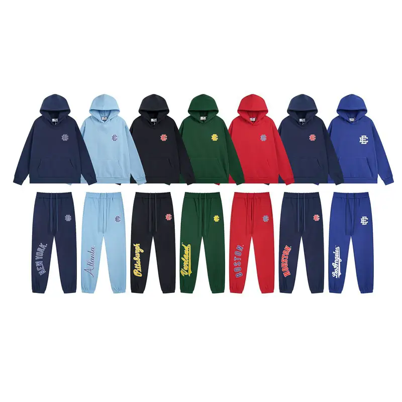 American tide E El classic model suit tide sports and leisure men and women padded hooded sweater drawstring sweater pants tide