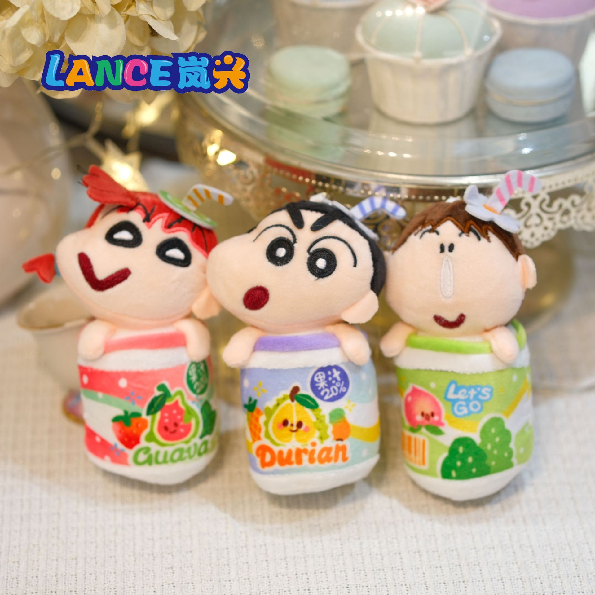 L'ANCE Fruit Cup Shin-Chan Plush Toy