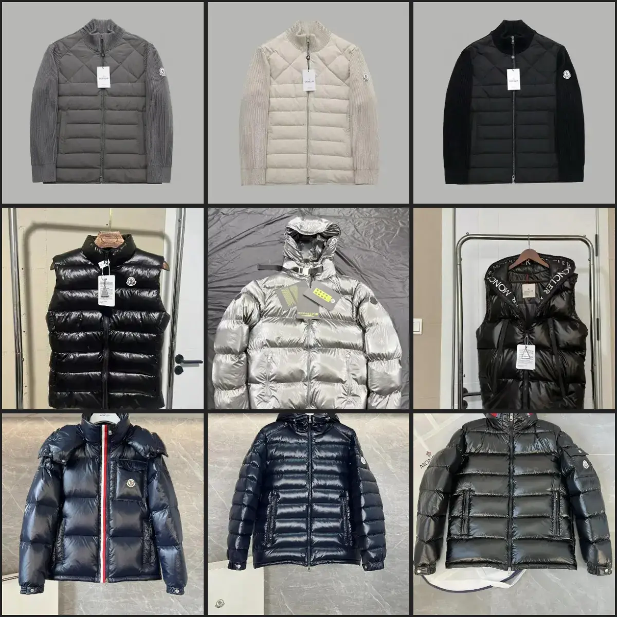 Moncler puffer jackets and vests