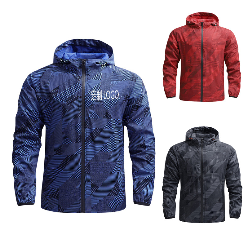 2021 Amazon Cross-border Men's Spring and Autumn Coat Thin Casual Charge Coat Windbreaker Outdoor Sports Jacket for Men