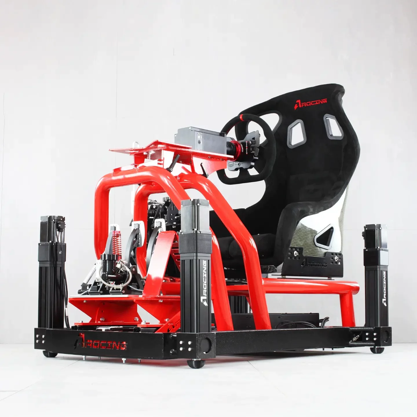 Azracing Single-Piece Aluminum-Magnesium Alloy Professional Racing Simulator Nex Cockpit Bracket Seat/Fanatec/Speedmo/Moza/Thrustmaster/Simucube Foto QC de TAOBAO na Qualit.ly