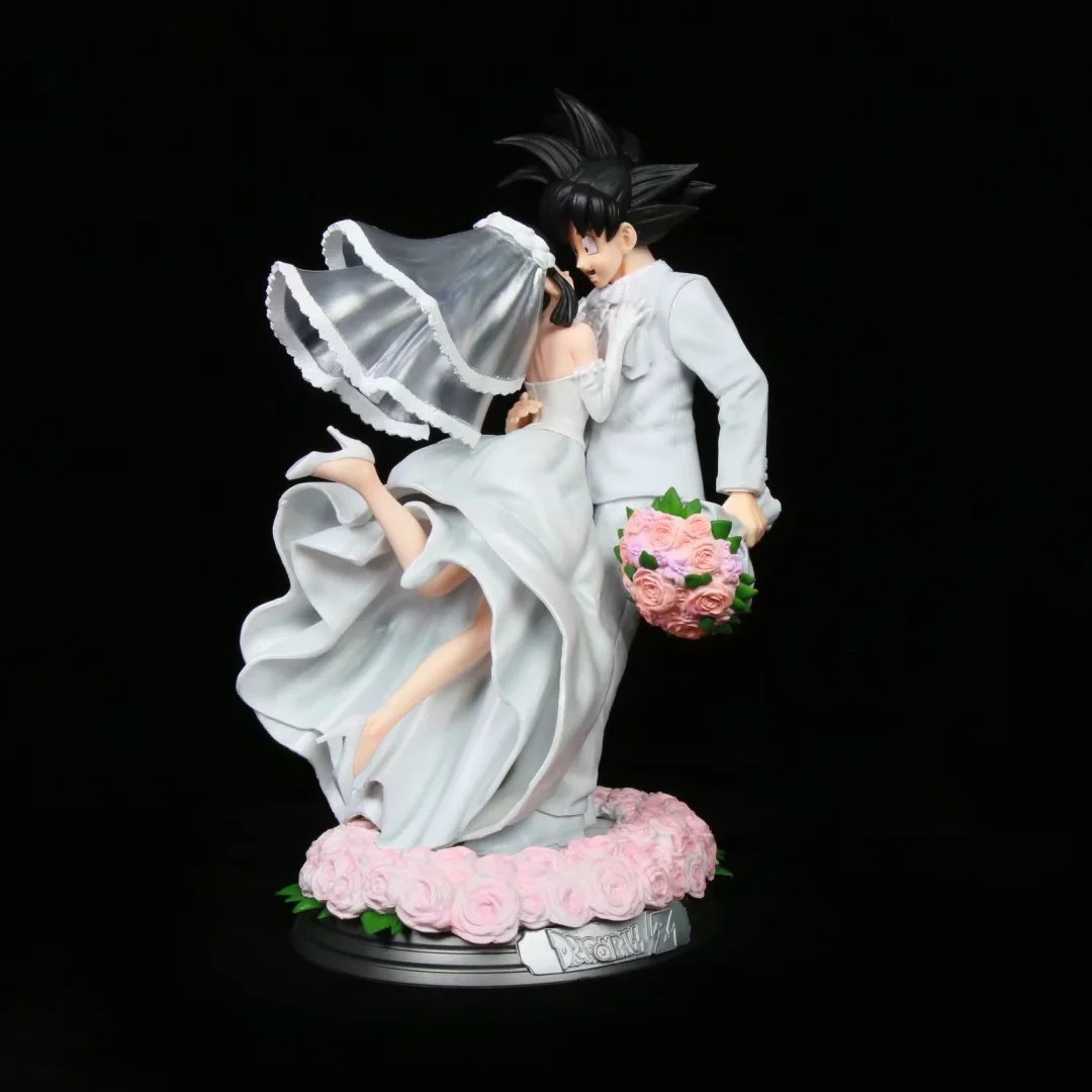 Super Saiyan Gk Goku's Life Goku & Chi Chi Wedding Scene Wedding Dress Statue Boxed Figure