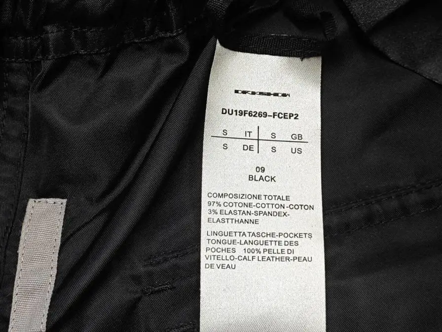 DRKSHDW DU19F6269-FCEP2 Black Straight-Leg Pants