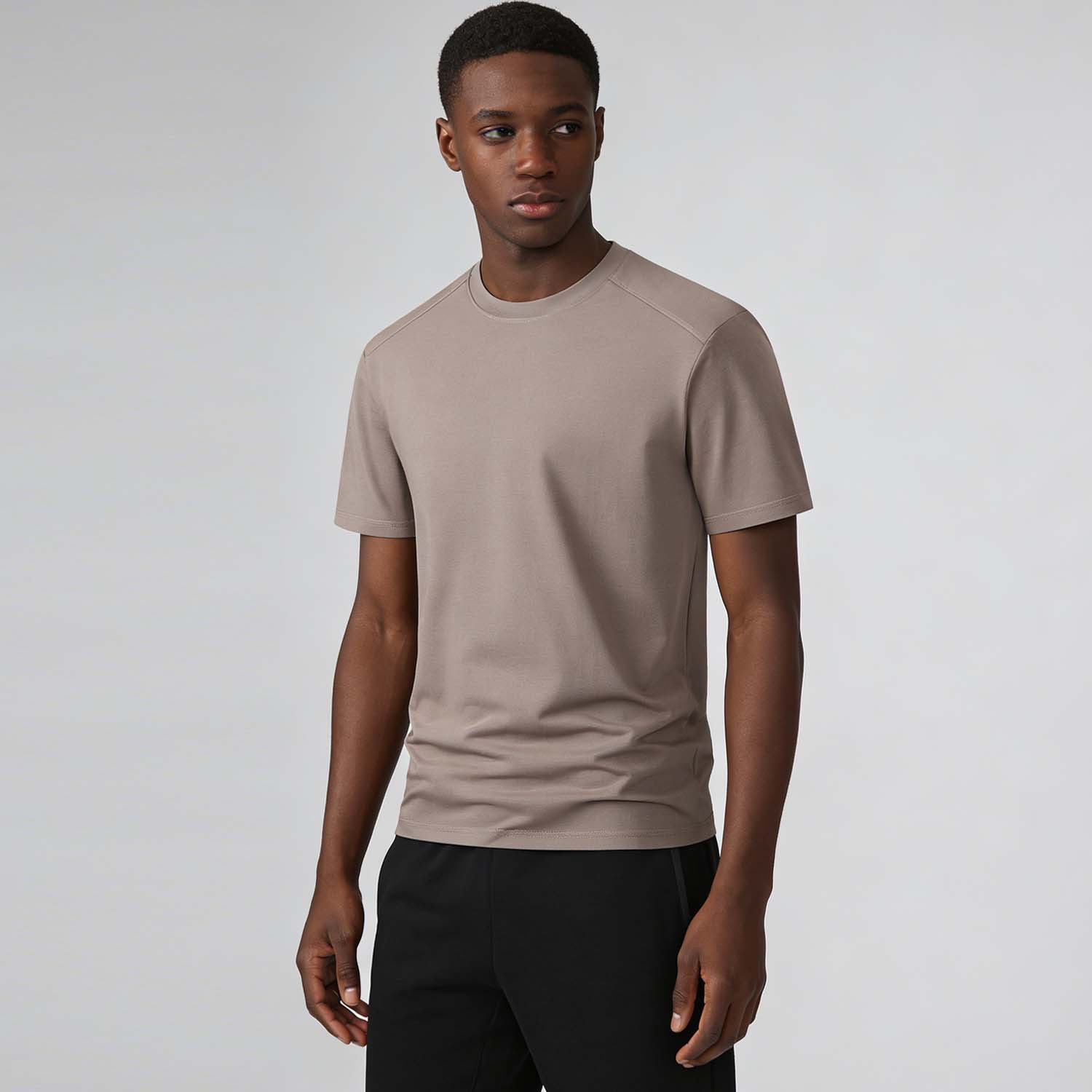 Middle East and Europe/America Style Sports T-Shirt 44.2% Cotton 31.5% Polyester 24.3% Celcool Short-Sleeve for Men and Women