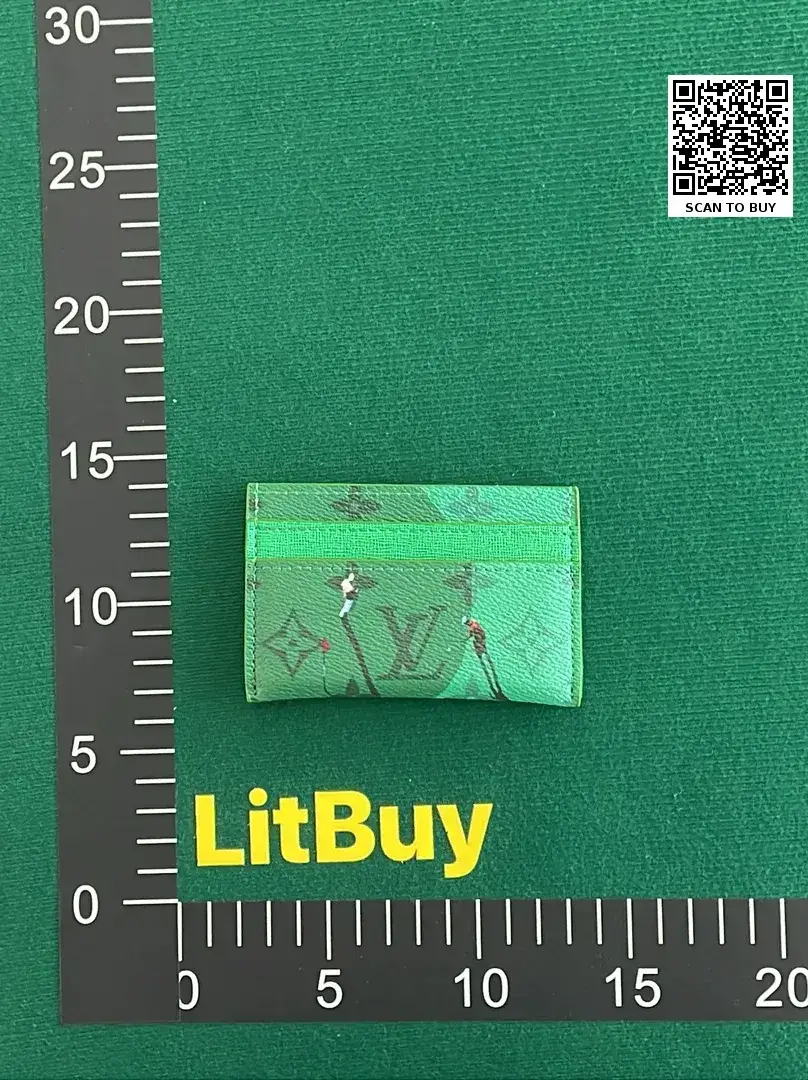 Louis Vuitton Monogram Golf Card Holder Green