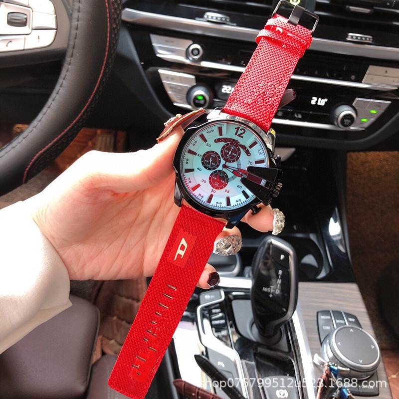 DZ watch European and American personality large dial trend men's watch Dijia large plug multi-functional quartz can be used for hair