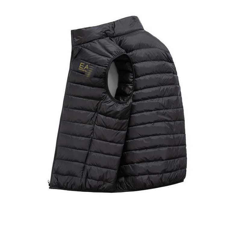 European Size Men's Clothing Export 2026 Autumn and Winter New Fashion Color-Blocking Men's Hooded Cotton Vest Direct from Manufacturer QC-Foto von 1688 auf Qualit.ly