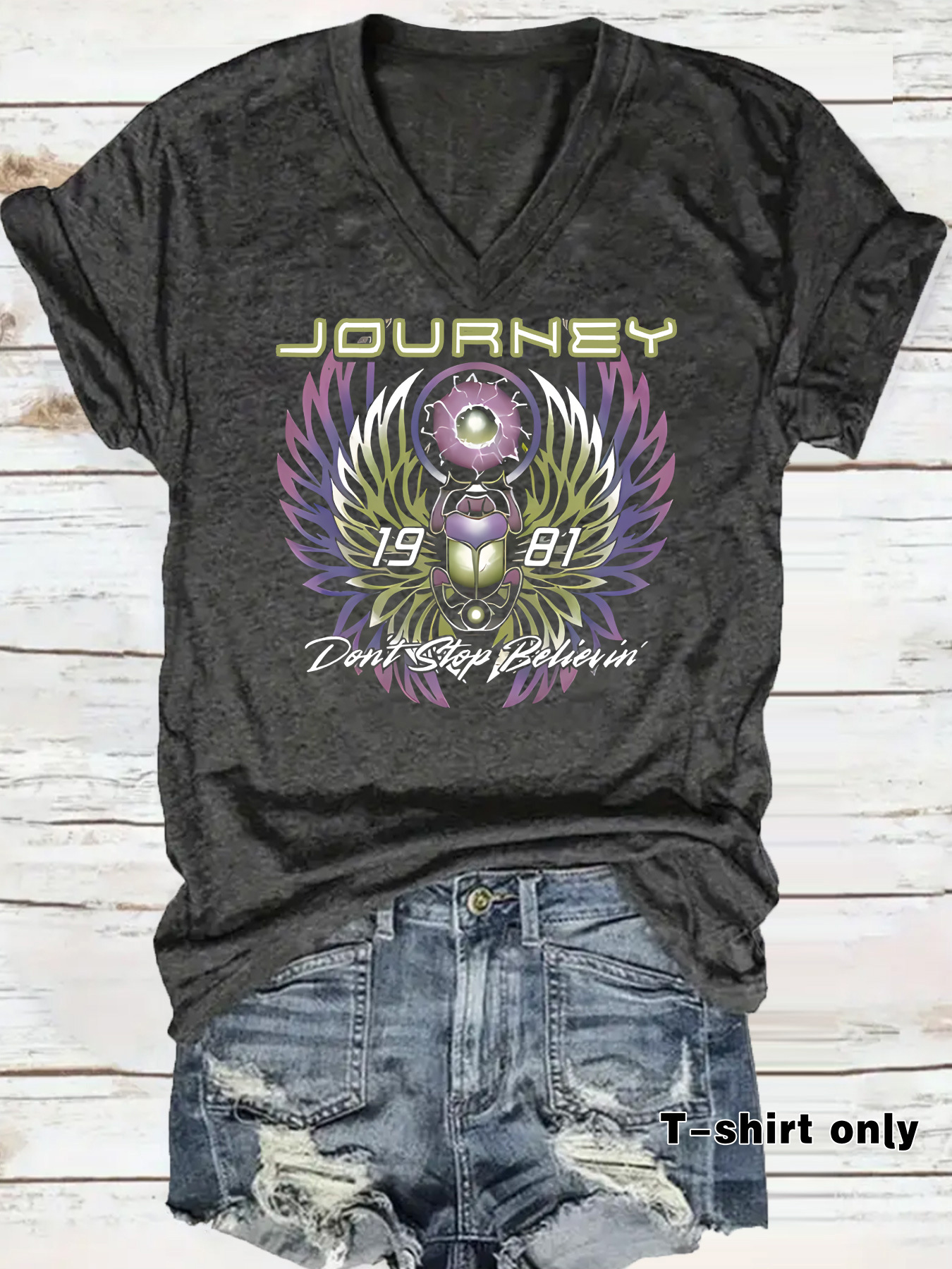 Journey Band Women's T-Shirt, "Don'T Stop Believin' "