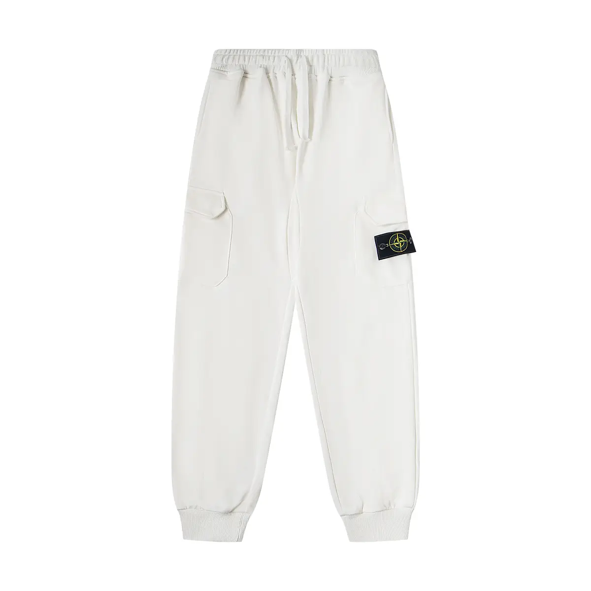DX30] Embroidered Badge Side Pocket Sport Loose Pants