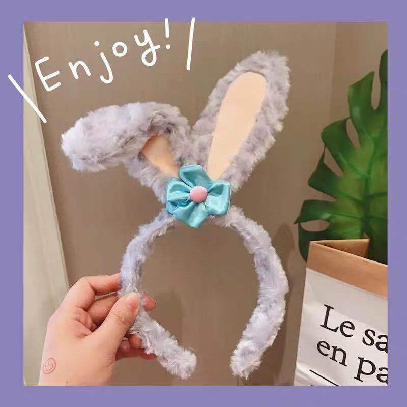 Paradise cartoon same style little girl star Delu headband Shi Daila concave shape rabbit ears non-slip pressure head hair accessories hairpin