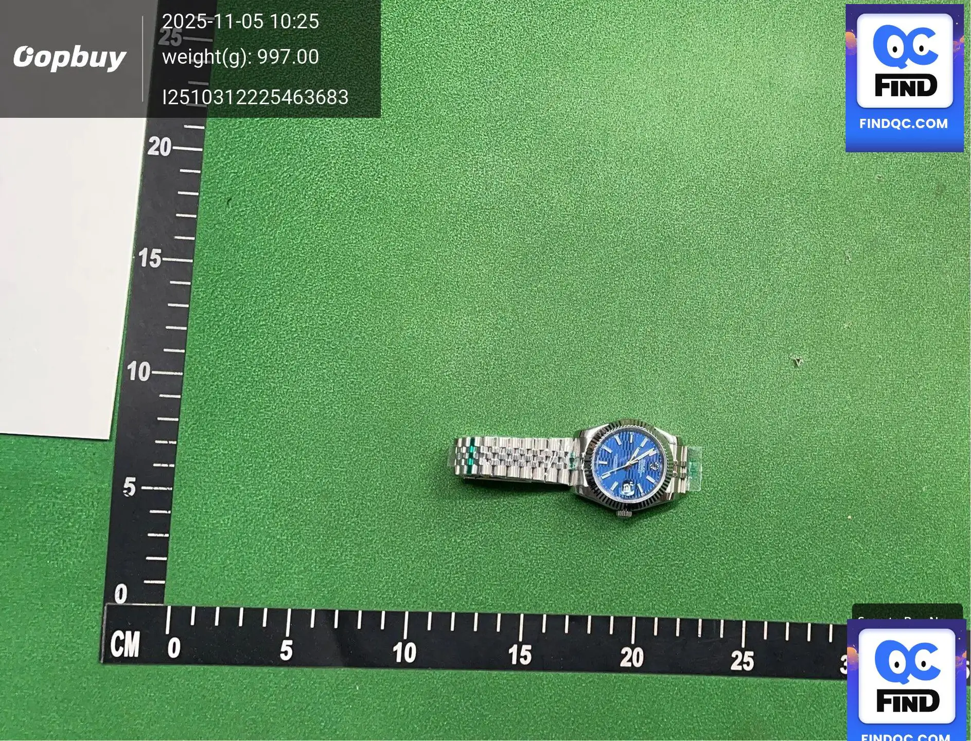 Rolex Datejust Blue Dial Watch