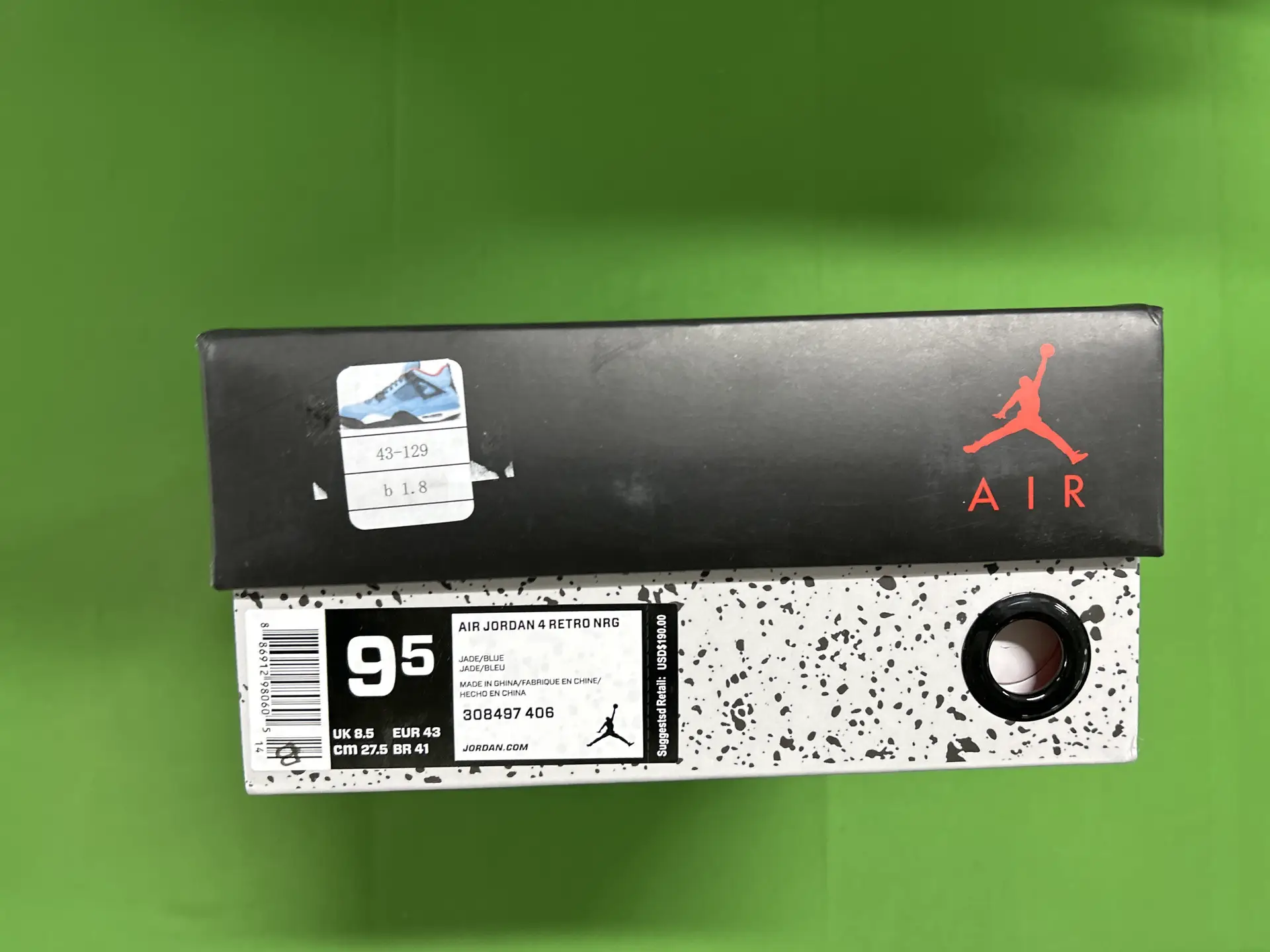 Air Jordan 4 Retro NRG Jade/Blue