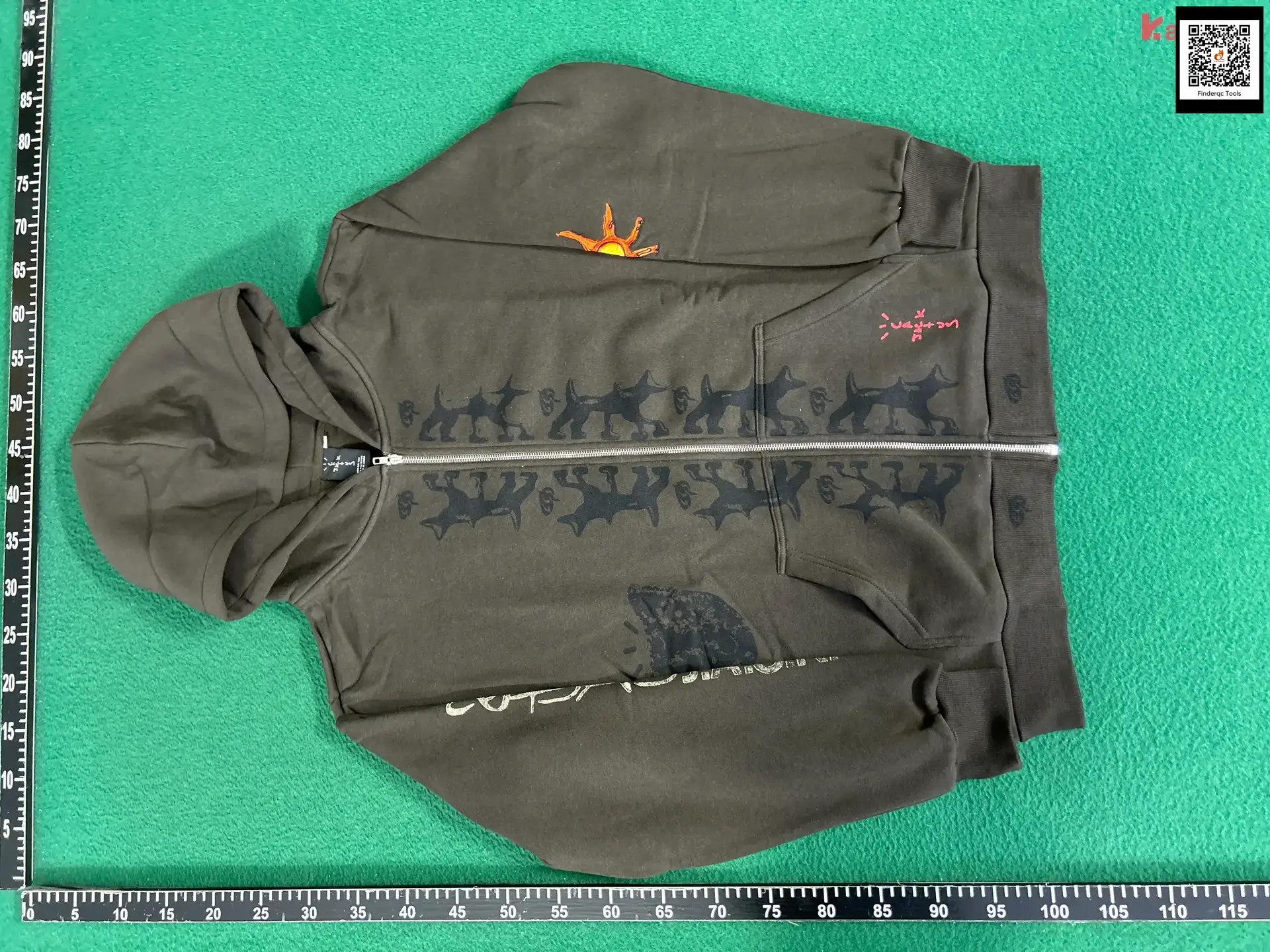 Travis Scott Joint Hiramura Hiroshi American Style Loose Ts Zipper Outwear Sweatshirt Winter Fleece-lined Hoodie