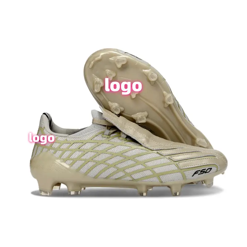Factory Wholesale F50 Football Shoes Professional Competition Fg Spike Shoes Youth Training Sports Men's Waterproof First Layer Leather