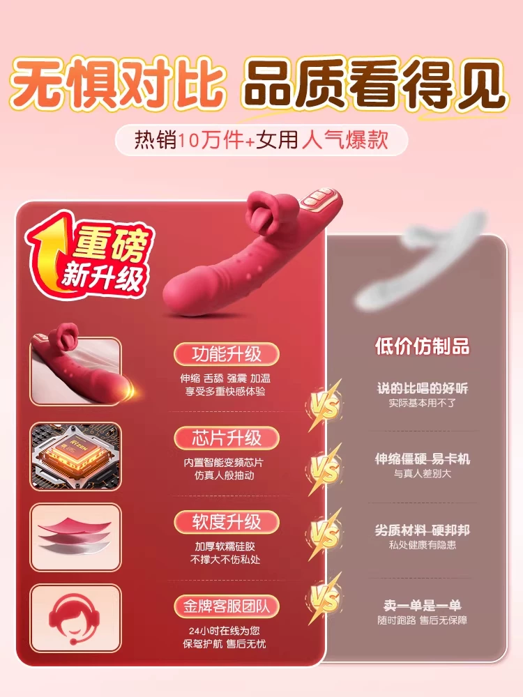 Vibrator, Erotic Female Masturbation Device, Adult Toy, Automatic Thrusting Device, Penetration Tool for Women, Instant Use