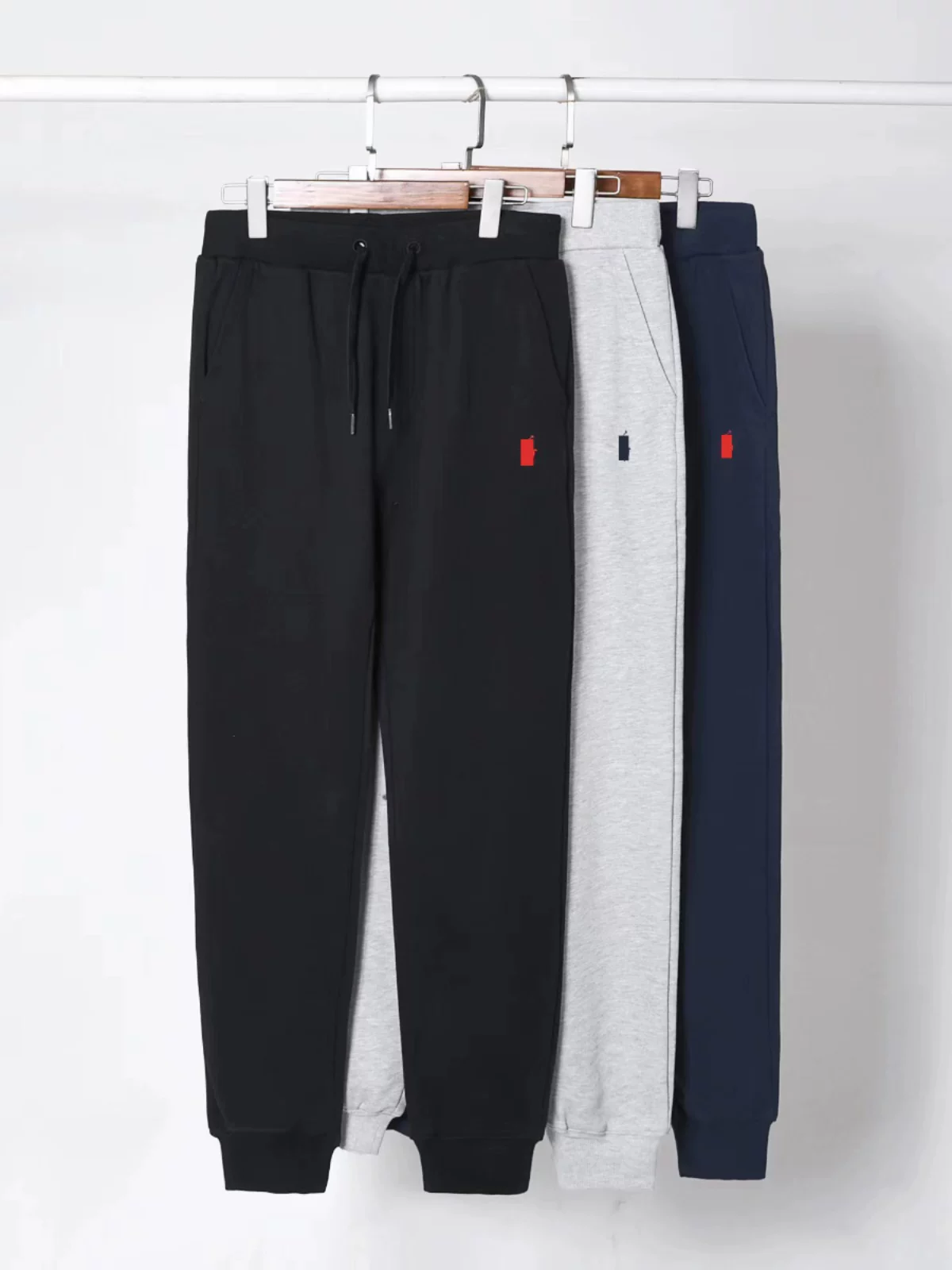 Men's Pure Cotton Casual Jogger Sweatpants for Spring and Autumn, Simple Loose Thin Style, Large Size Versatile Running Pants