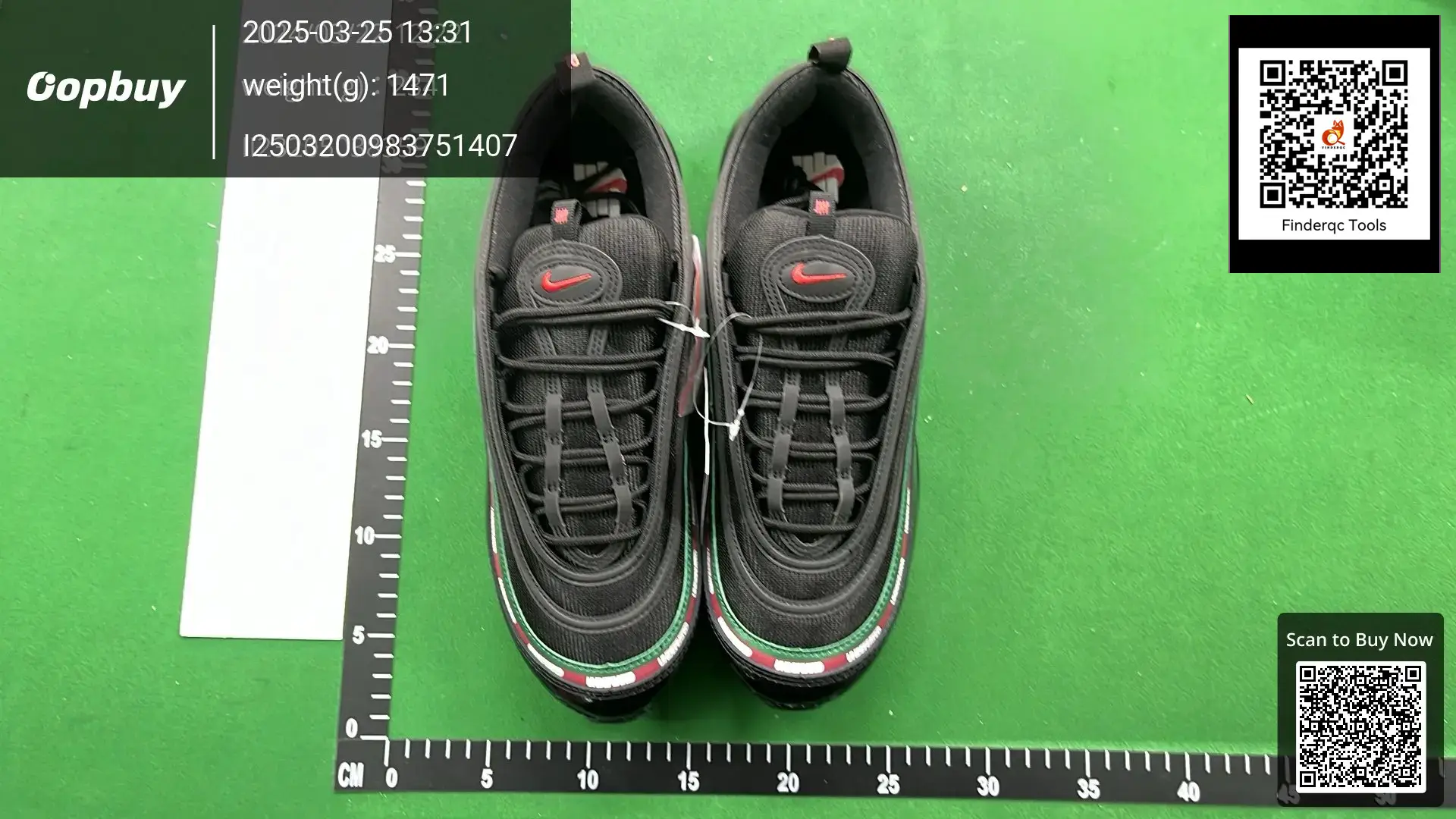 Nike Air Max 97 Undefeated Black