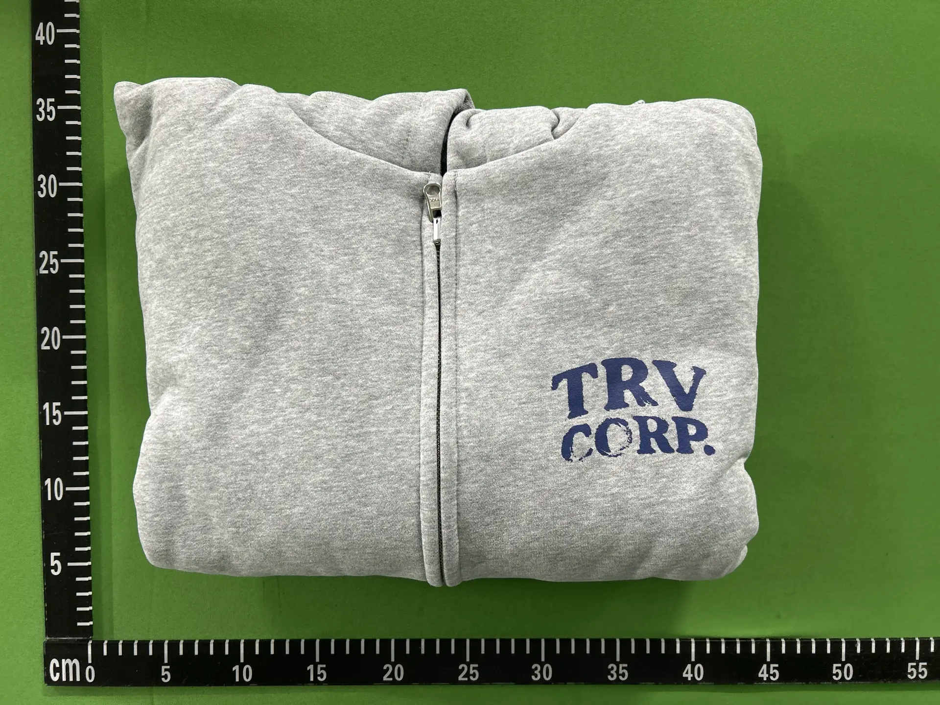 TRV CORP. Zip Hoodie Grey