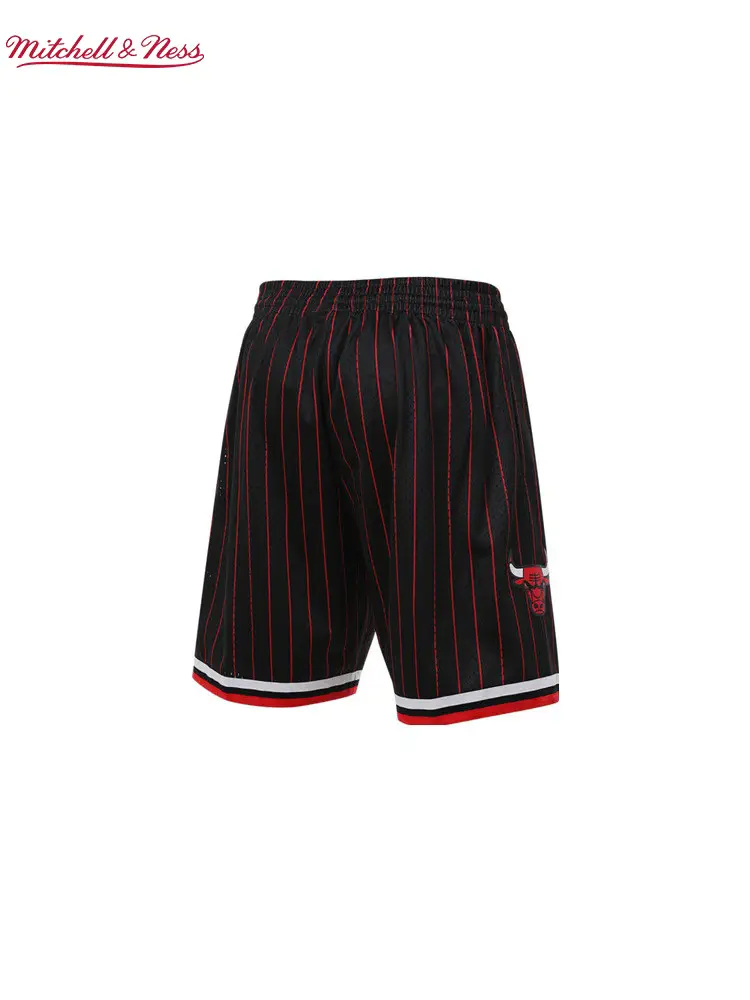 Mitchell&Ness Nba Official Chicago Bulls Sw Retro Casual Sports Short for Men and Women