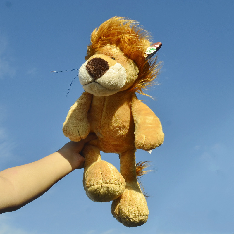 Jungle Animal Yellow Lion Plush Toy Children's Doll Birthday Gift Pillow Wholesale Q Cute