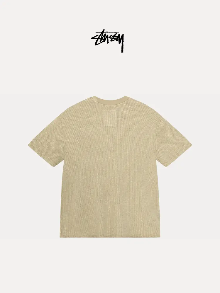 Stussy Classic Waffle Logo Round Neck Short Sleeves T-Shirt 25 Summer New arrival Same Style for Men and Women