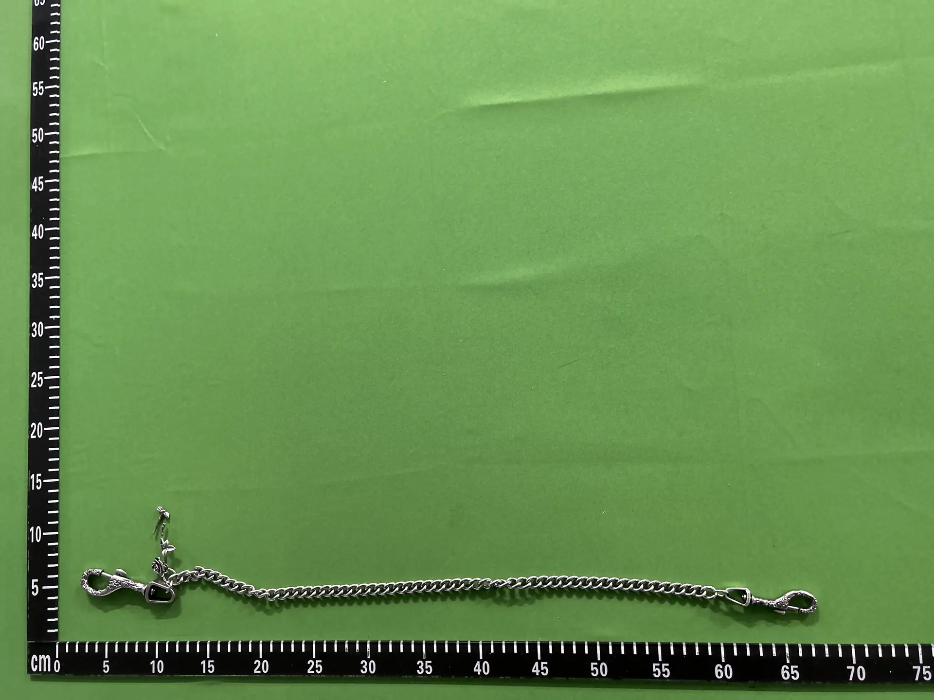 Silver chain with lobster clasps