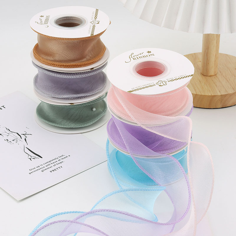 fishtail yarn ribbon cake decoration flower yarn ribbon ribbon wave curling bouquet diy cake box packaging ribbon