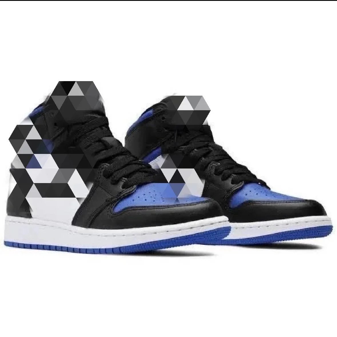 Silk black and red toe high-top casual sneakers
