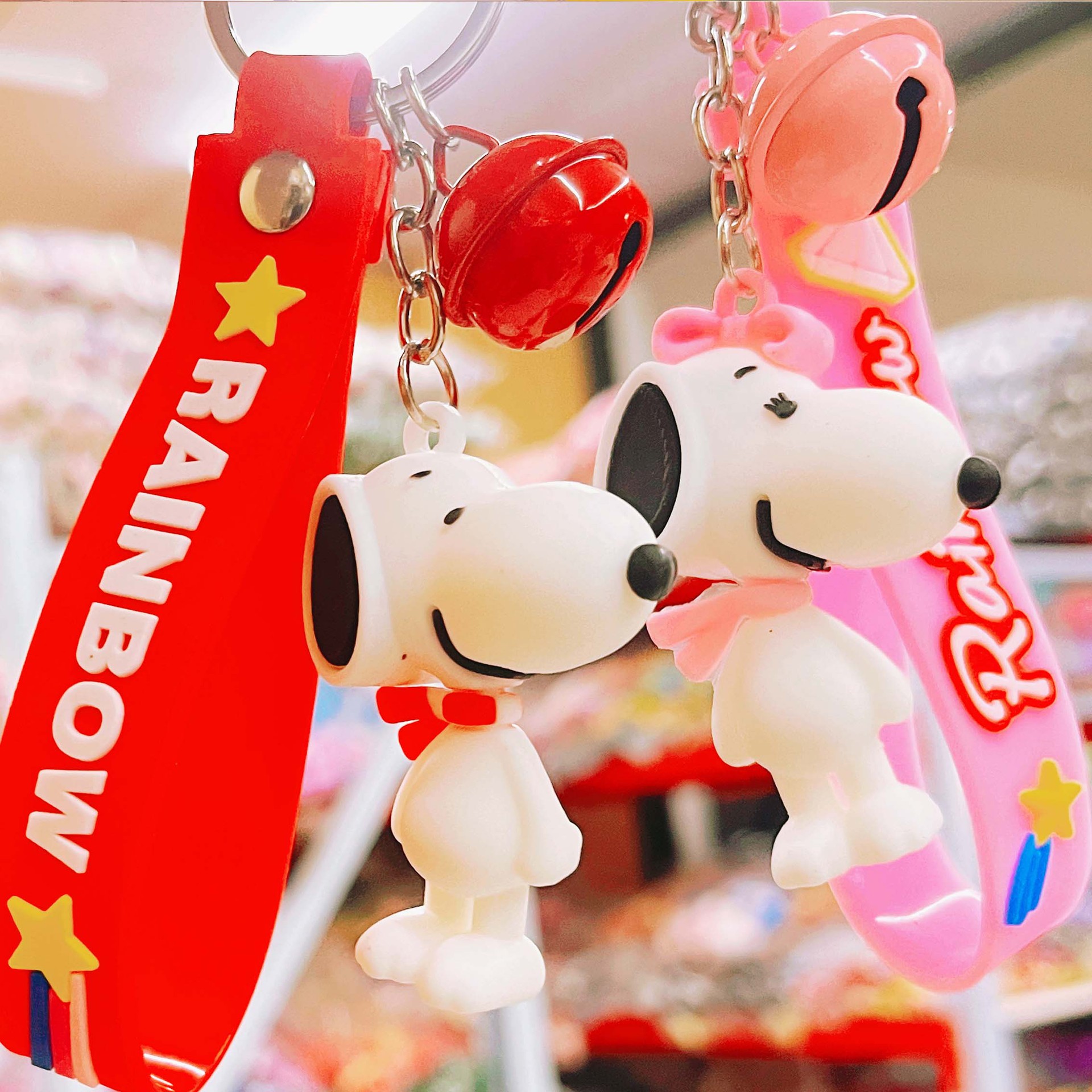 Cartoon Silicone Snoopy Doll Keychain Cute Anime Character Game Peripheral Gift Luggage Decoration Doll