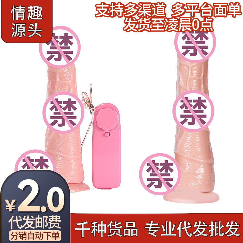 Electric Vibrating Swinging Artificial Dildo for Women, Foreign Trade Adult Sex Toys Wholesale, One Piece, Meituan