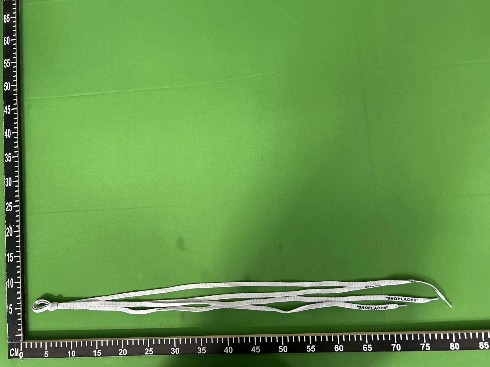 Off-White "SHOELACES" flat white shoelaces